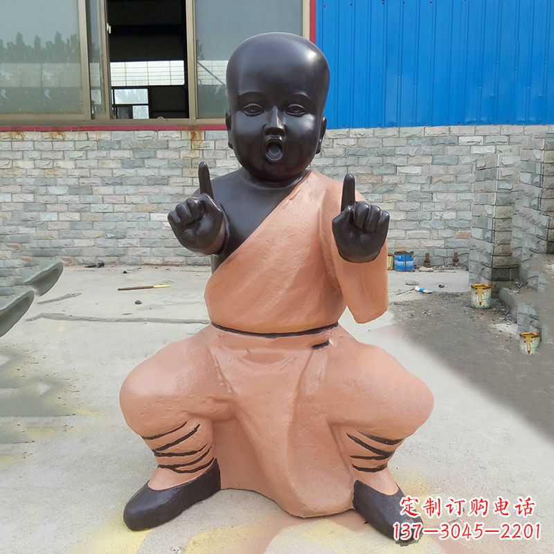 绵阳铜雕功夫小和尚