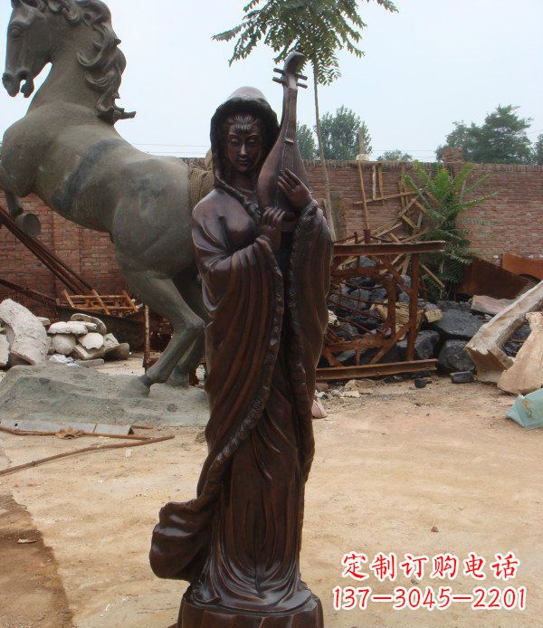 绵阳中领雕塑丝滑美女铜雕