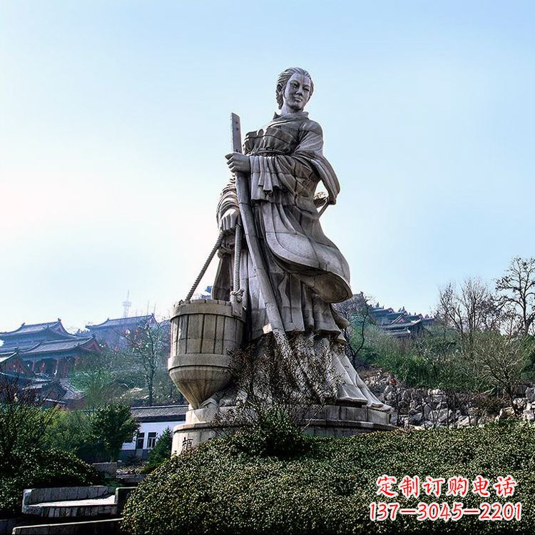 绵阳古代美女文姜景观雕塑