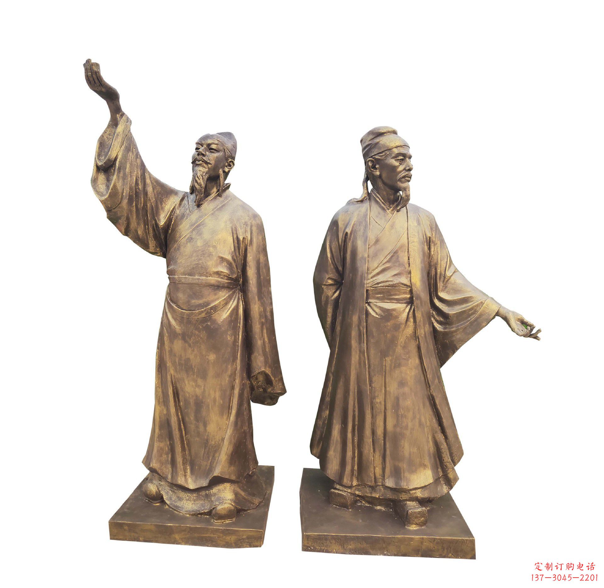 绵阳中领雕塑-传承古代文人雅士李白雕塑