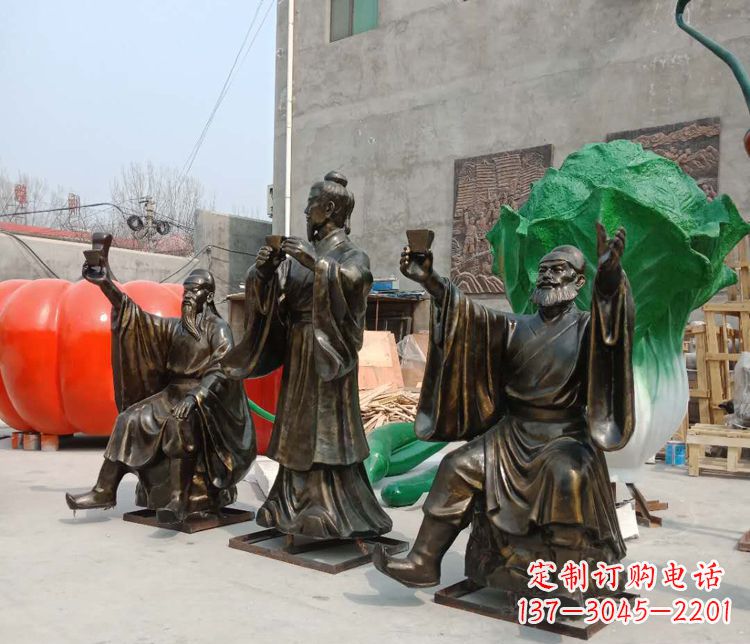 绵阳浓缩古代江湖英雄——名人雕塑