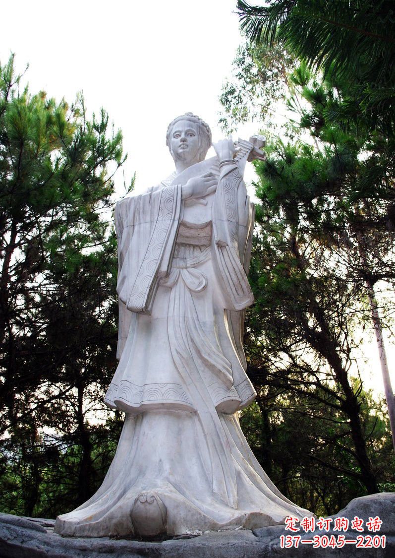 绵阳传承古代高贵,纪念王昭君石雕