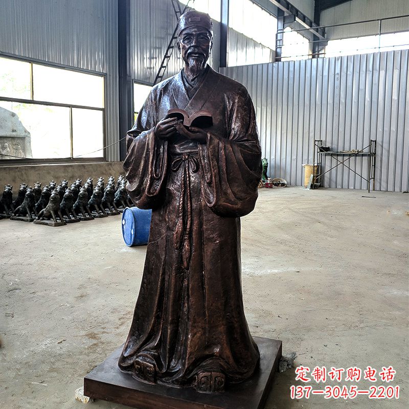 绵阳古代名人文学家书画家铸铜苏轼雕塑