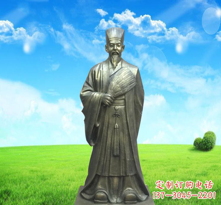 绵阳精致经典,让您体验古代名人诸葛亮的魅力——诸葛亮铜雕