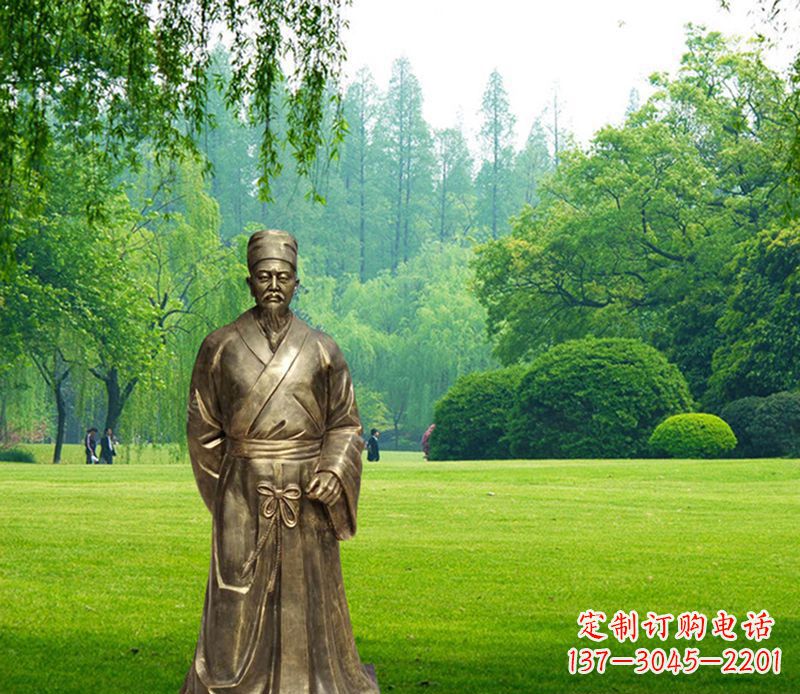 绵阳古代名医李时珍铜雕