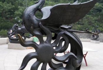 绵阳天四灵朱雀神鸟雕塑——象征希望的贵族精神