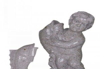 绵阳飘洒雕塑——公园景观石雕鱼喷泉