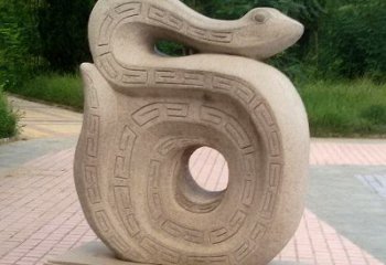 绵阳砂岩动物蛇雕塑