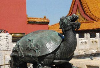 绵阳精美铜雕龙龟，给你公园独特色彩