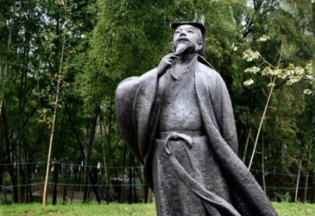 绵阳诞生于中国古代传奇的雕塑——王羲之铸铜雕塑