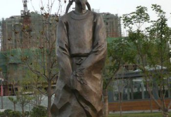 绵阳精美古风犹存，高雅李白铜雕