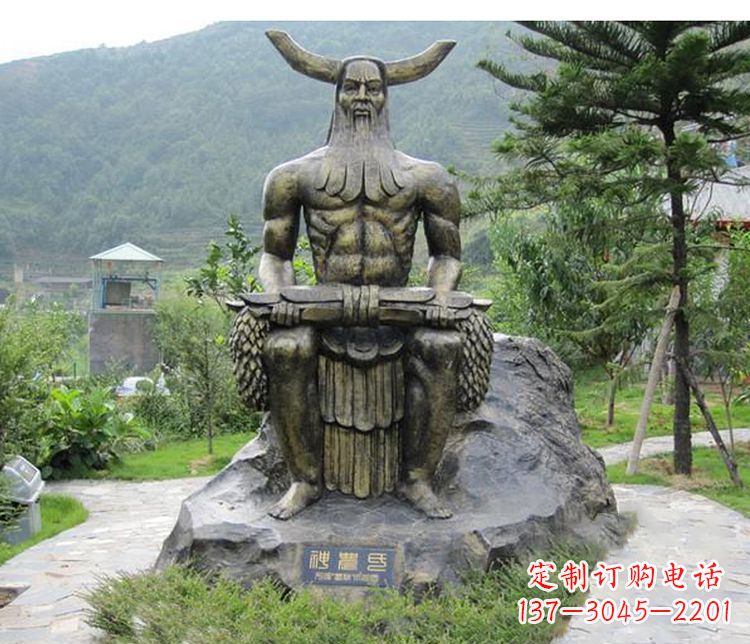 绵阳传承古代文明,为家居装饰点缀伏羲铜雕