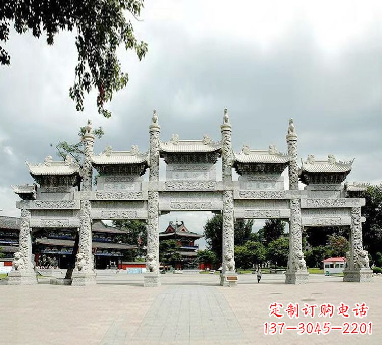 绵阳古代石牌坊雕塑