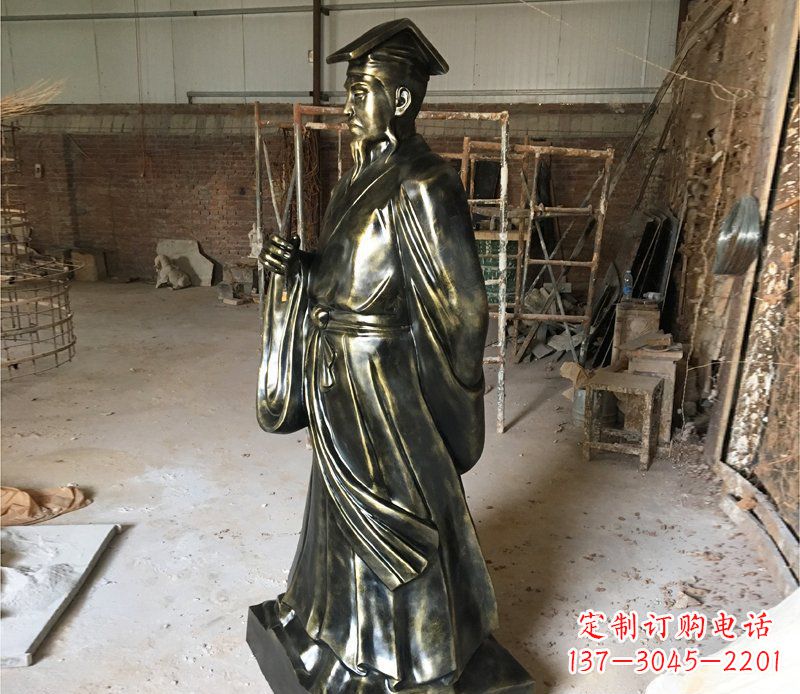 绵阳千古经典——代表古代艺术审美的王羲之雕塑