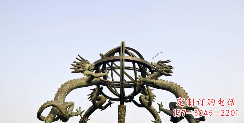 绵阳传承中国古代文化,浑天仪铜雕——让精致的往事重现