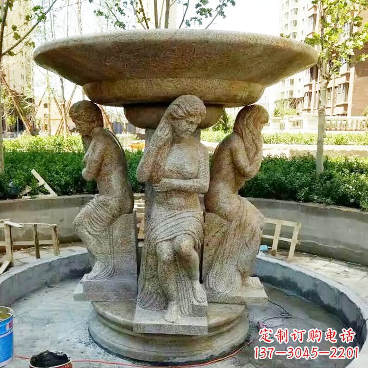 绵阳古典石雕喷泉精美雕塑