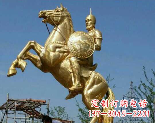 绵阳古罗马战士骑马铜雕——让你呈现最传统的骑士风采