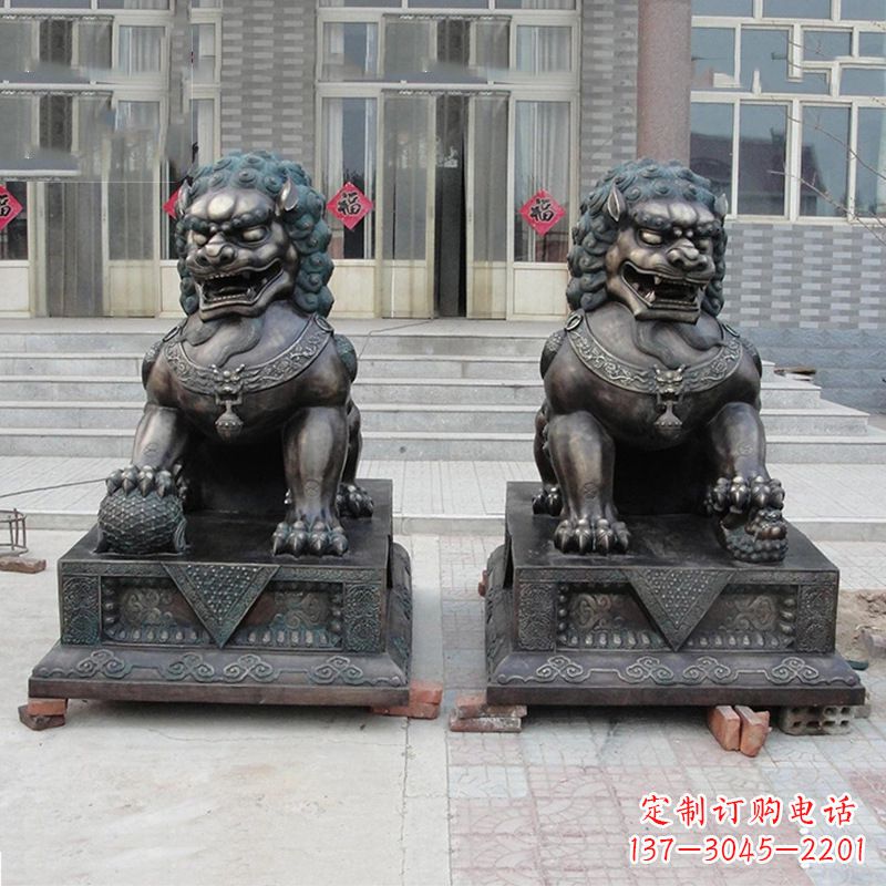 绵阳故宫狮子雕塑,精美绝伦,给您不一样的视觉享受