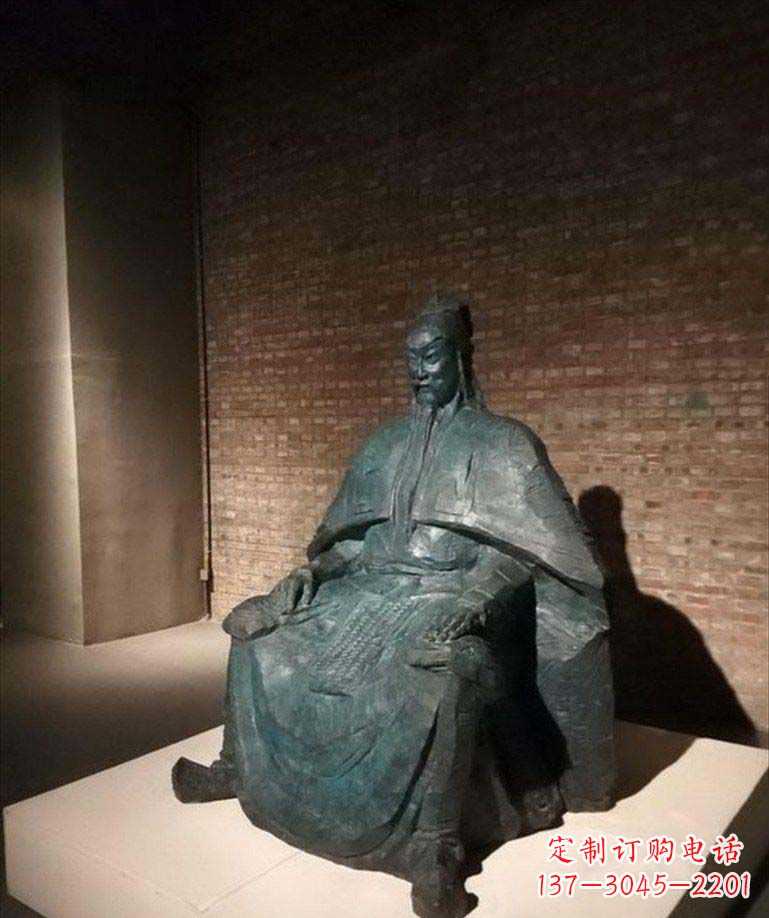 绵阳古典御守关公铜雕
