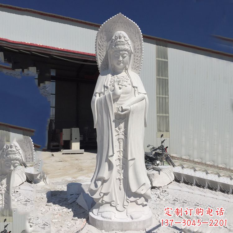 绵阳观音大理石雕塑，让你的家居更具仪式感