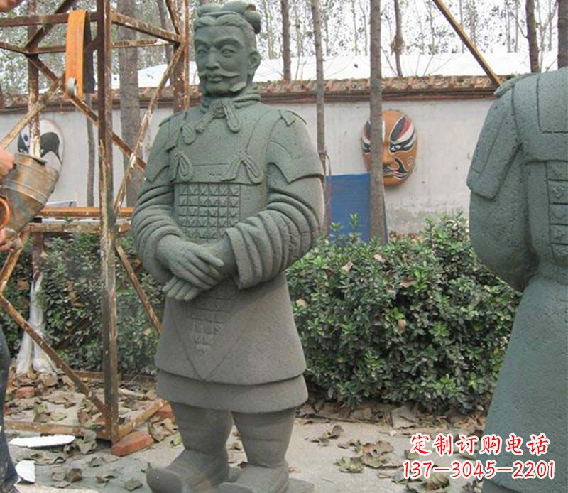 绵阳蓝鼎中领雕塑|广场兵马俑石雕