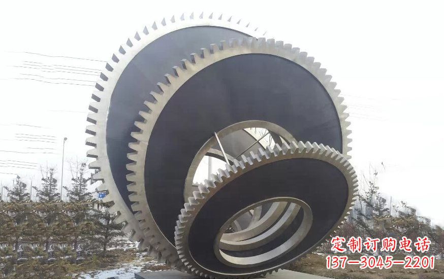 绵阳大型不锈钢齿轮雕塑