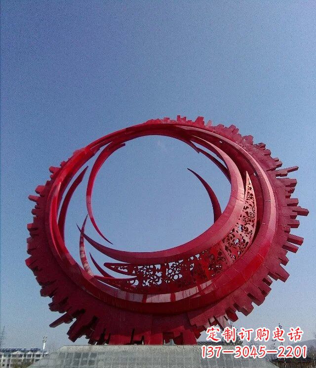 绵阳精致而又引人注目的不锈钢齿轮雕塑