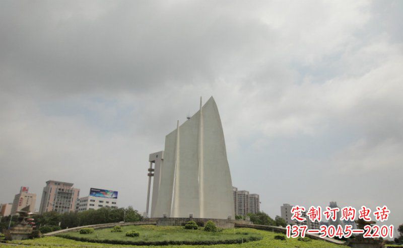绵阳中领雕塑:让你的空间更英伦风——不锈钢抽象船帆雕塑