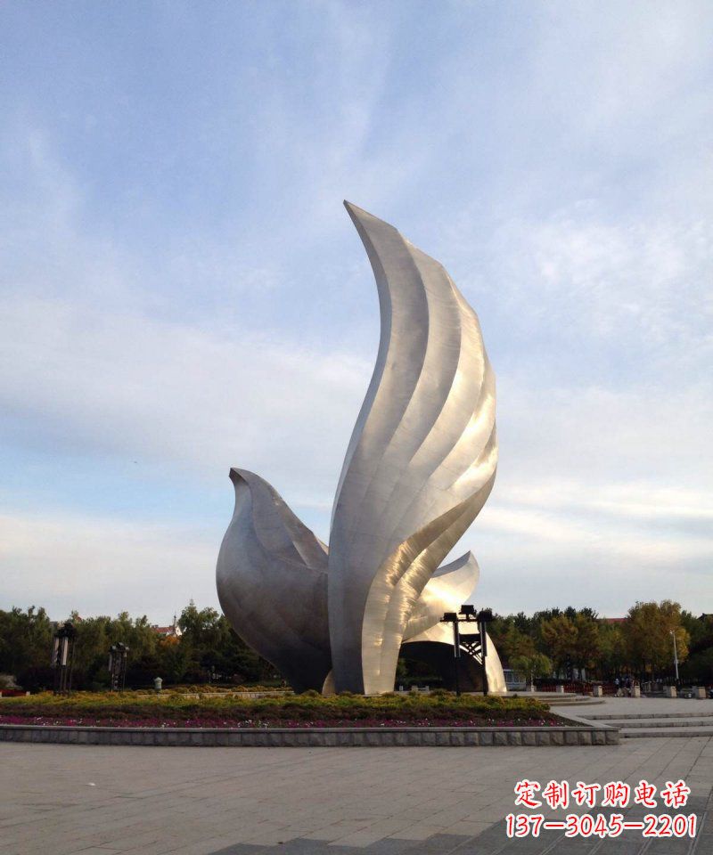 绵阳中领雕塑:抽象鸽子雕塑