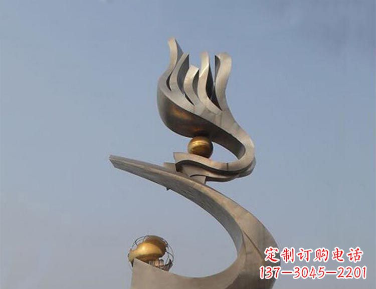 绵阳雅致艺术:不锈钢凤凰雕塑