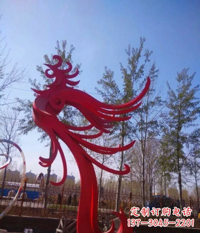 绵阳中领雕塑凤凰大型抽象雕塑