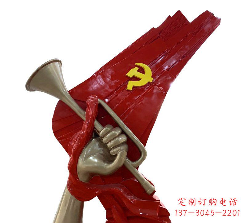 绵阳优质不锈钢党旗雕塑
