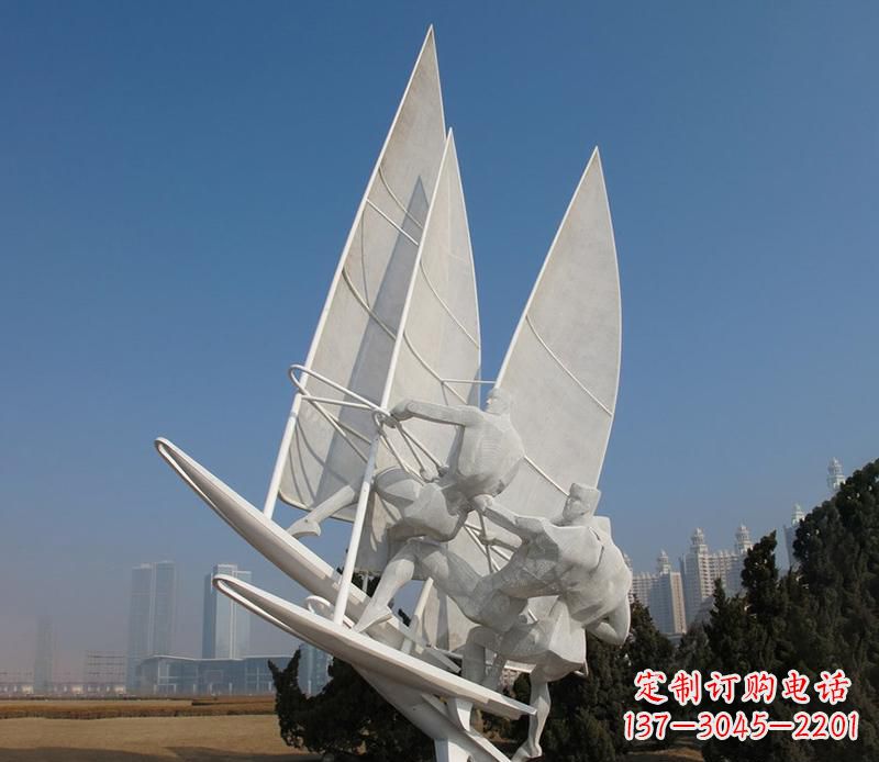 绵阳不锈钢帆船比赛运动雕塑