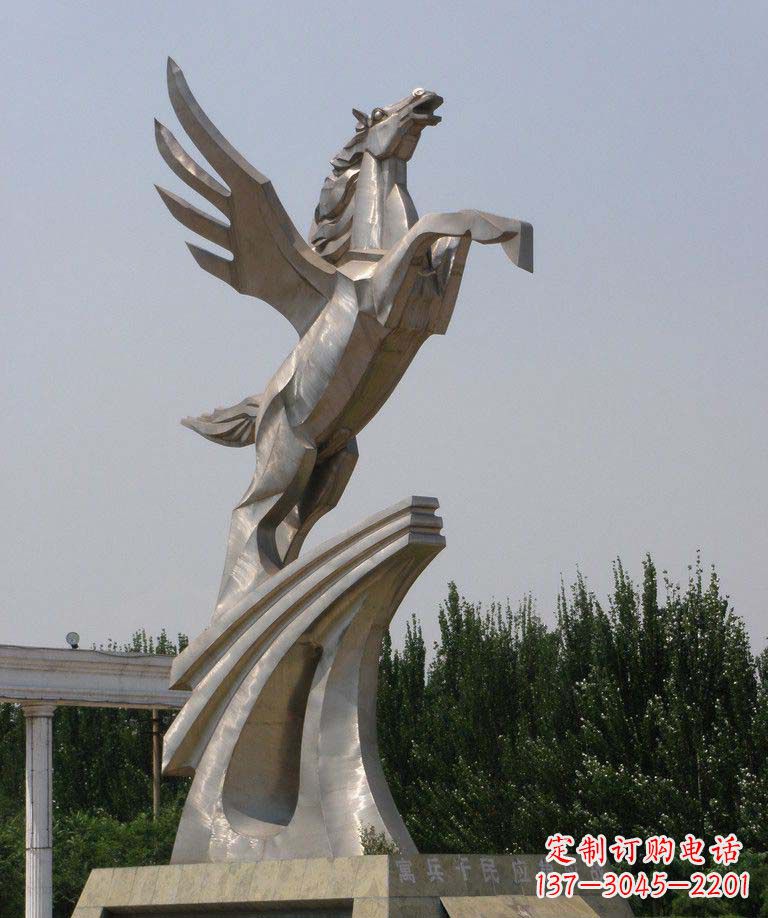 绵阳不锈钢飞马——室外城市雕塑的新趋势