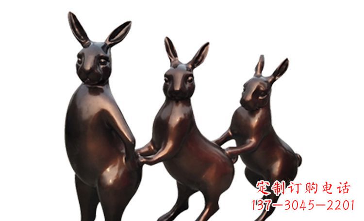 绵阳天马行空的不锈钢光面兔子雕塑
