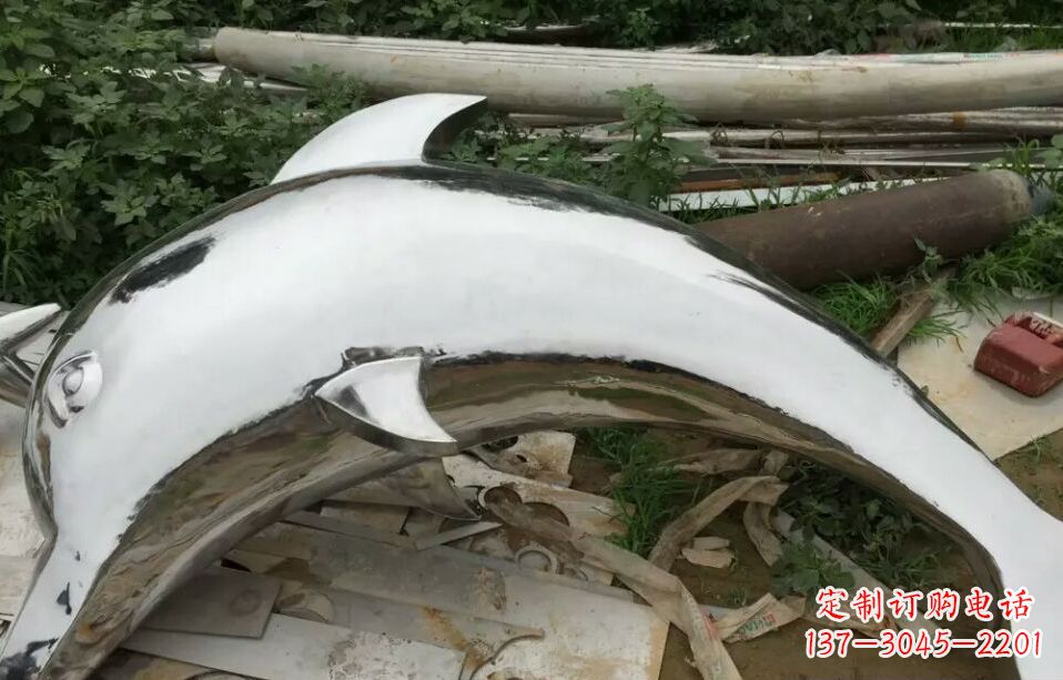 绵阳展现动感的不锈钢海豚雕塑