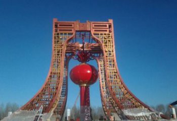 绵阳中领雕塑推出不锈钢大型灯笼雕塑