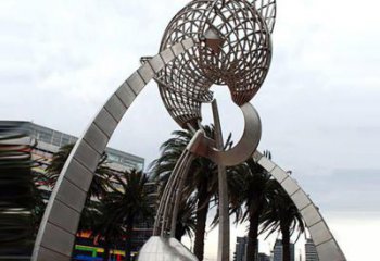 绵阳汇聚海洋精髓，深邃且富有艺术感的不锈钢海螺雕塑