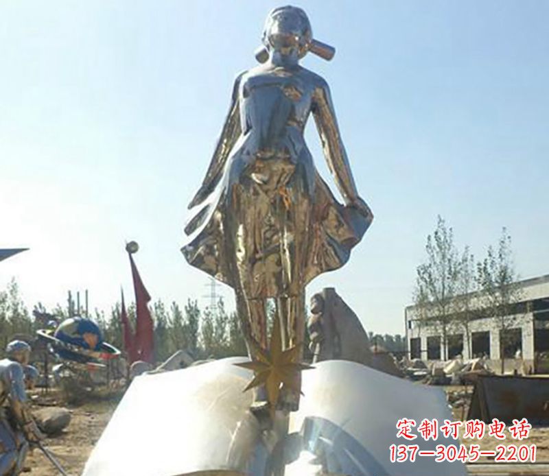 绵阳艺术精灵,不锈钢美女雕塑