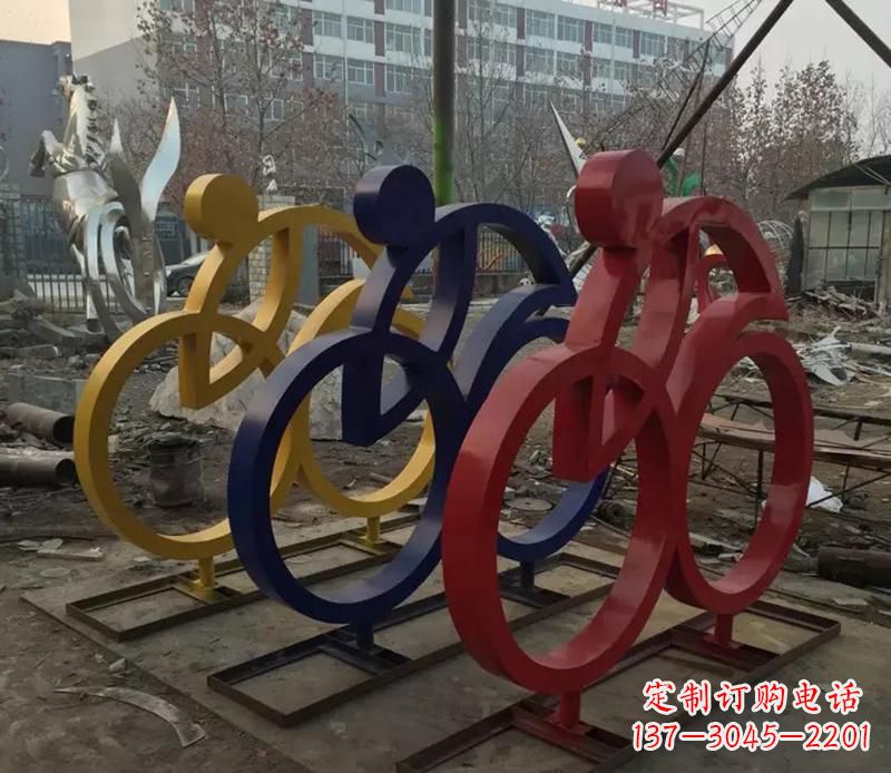 绵阳中领雕塑推出的自行车雕塑是一件别具一格的…