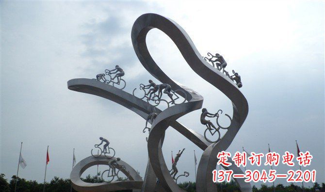 绵阳让你个性十足的自行车雕塑