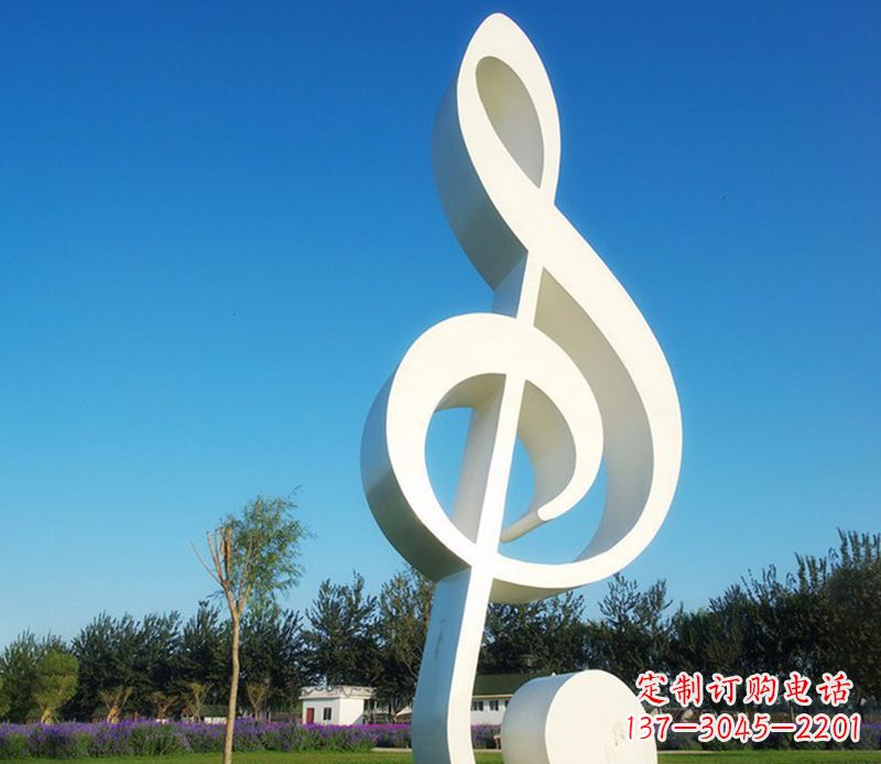 绵阳不锈钢音符雕塑,把音乐之美立起来