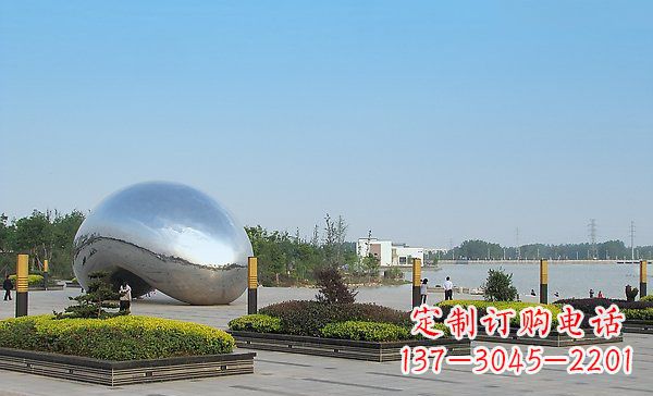 绵阳华丽而唯美的不锈钢水滴雕塑