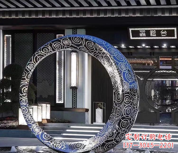绵阳精致圆环喷泉雕塑陪伴你的绿色城市