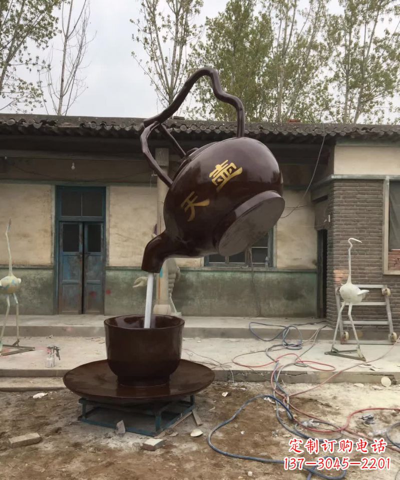 绵阳茶壶精美铜雕,为您打造经典景观雕塑
