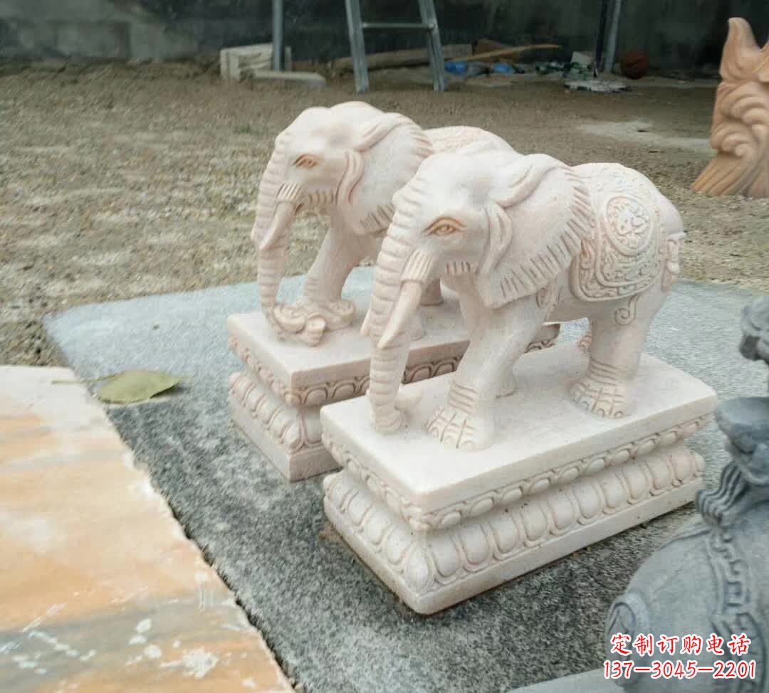 绵阳汇聚大象精神的石雕大象