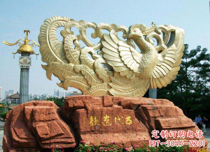 绵阳中领雕塑凤凰雕塑,精美绝伦
