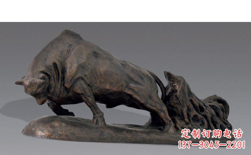 绵阳广场耕地牛动物铜雕