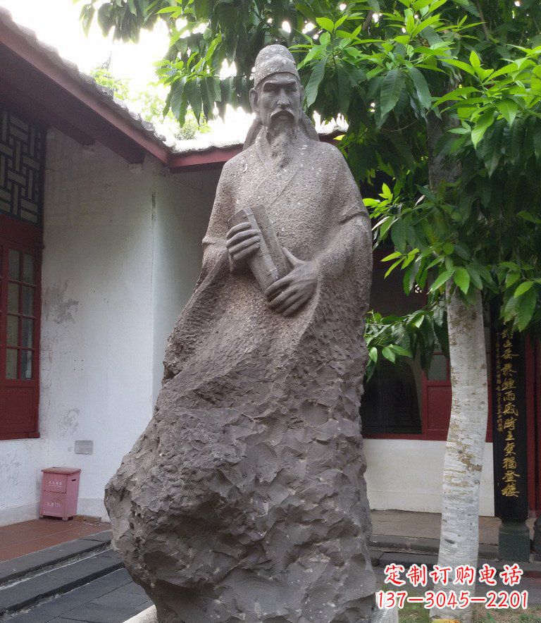 绵阳领先时代的名人铜雕