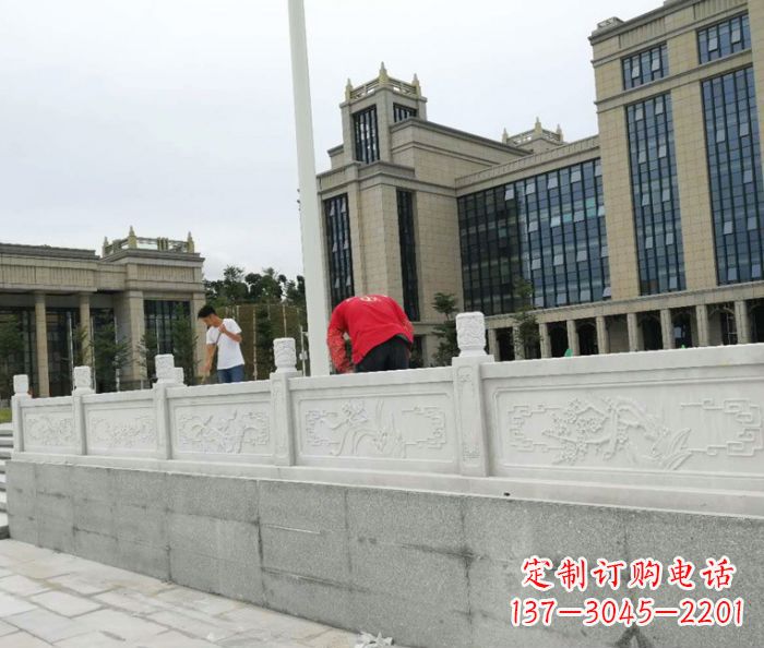 绵阳广场景观大理石栏板雕塑 (2)